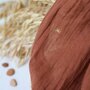 Atelier Brunette SINGLE CRINKLED GAUZE Sunset Chestnut