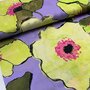 Toptex - Poppy Power Lila Neon Yellow VISCOSE SATIJN ECOVERO