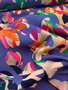 COUPON 95cm Macha Blue/Pink VISCOSE 