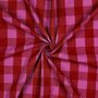 Verhees - Yarn Dyed Check Rood/Fuchsia - KATOEN