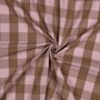 Verhees - Yarn Dyed Check Lichtroze/Bruin - KATOEN