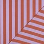 Verhees - Yarn Dyed Stripes Lavendel/Oranje - KATOEN