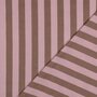 Verhees - Yarn Dyed Stripes Lichtroze/Bruin - KATOEN