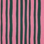 VERHEES X JENNIFER BOURON - Stripes Groen/Roze - FRENCH TERRY (GOTS)
