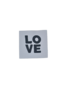 Loop&amp;Label SMALL - Love Zwart/Wit