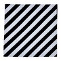 Loop&amp;Label XXL - Schuine Streep Zwart/Wit