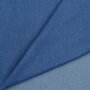 COUPON 100CM VERHEES Recycled Denim 110Z  / Jeansstof  INDIGO BLEACHED STRETCH 