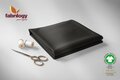 COUPON 35cm Fabrilogy - Black - GOTS Brushed French Terry