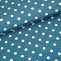 Stoffonkel Polka Dots Beach House Blue JERSEY GOTS