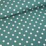 Stoffonkel Polka Dots Dusty Green JERSEY GOTS