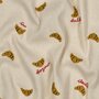 COUPON 140 CM Verhees - Croissants Natural - Ribbed Jersey OEKO-TEX