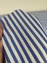 DEADSTOCK Striped Blue COTTON POPLIN