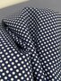 DEADSTOCK Blue Polka Dot Printed COTTON POPLIN