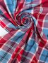 DEADSTOCK Striped Checked COTTON TWILL