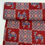 Burgundy Dromedary - Indiase Blokprint Katoen