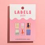 KYLIE &amp; THE MACHINE - METALLIC MINI HANDS - LABELS 6 PACK