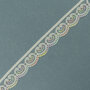Lace White Multi Colors Gold lurex 2,5cm 
