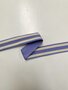 Tassenband Lilac - Off White Stripes 40mm