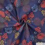 Katia - Red &amp; Blues Dahlia POPLIN KATOEN