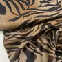 Brown Zebra - VISCOSE SATIJN
