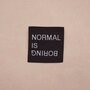 Loop&amp;Label SMALL - Normal is boring brown