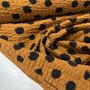 Sevenberry - Ripple Cloth Dots Pecan/Black COTTON