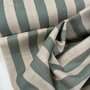 Sevenberry - Stripe Mint Blue LINEN LIKE COTTON