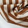 Sevenberry - Stripe Brown LINEN LIKE COTTON