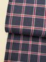 Toptex Marine/Rood Check FLANEL BIOKATOEN 