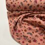 Verhees GOTS - Peach Flowers - Double Gauze 