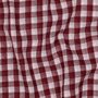Verhees - Yarn Dyed Burgundy check - Double Gauze OEKO-TEX