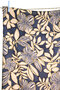 Atelier Jupe - Jeansblauw met beige bloemenprint VISCOSE