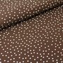 Stoffonkel Mini Dotties Chocolate JERSEY GOTS