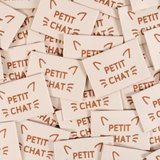 Ikatee -  PETIT CHAT woven labels €6 per set_