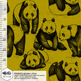 Mieli Design - Panda's golden olive French Terry  €25,50 p/m (organic)_