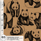 Mieli Design - Panda's pale almond French Terry  €25,50 p/m (organic)_