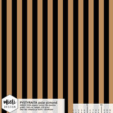Mieli Design - Streep pale almond/black JERSEY €25,50 p/m (organic)_