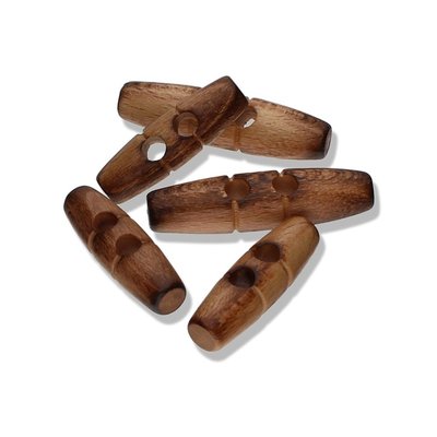 Olive Wood - 40mm toggle houten knoop €1,10 p/s