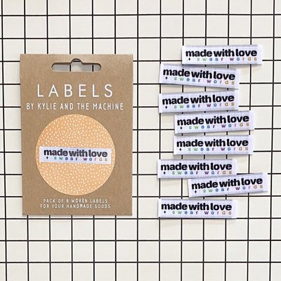 KYLIE & THE MACHINE - MADE WITH LOVE AND SWEAR WORDS 8 labels €7,25 per set