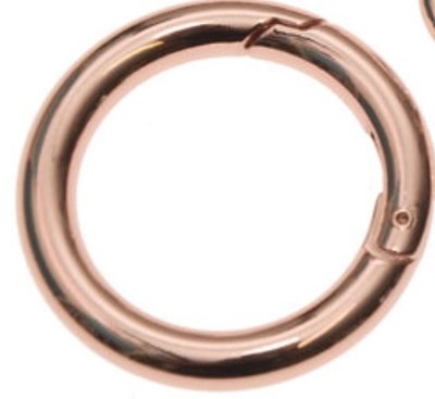 O-ring rose goud rond 25mm