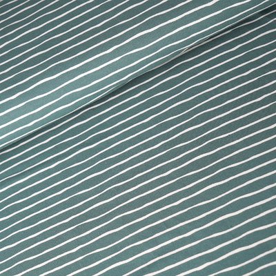 Stoffonkel dusty green stripes  JERSEY €21,80 p/m GOTS