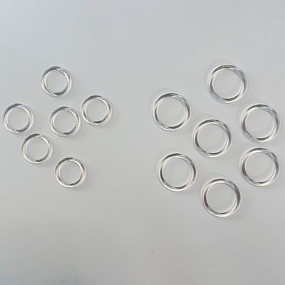Basic beha ringen metaal/plastic vanaf €0,10 p/s