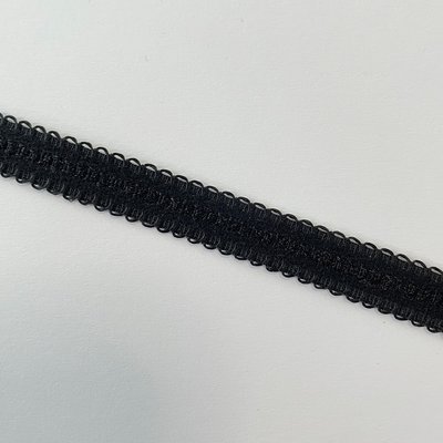 Schouderband elastiek ZWART 12mm  €0,80 p/m