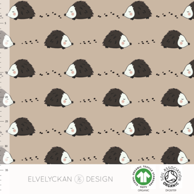 Elvelyckan  - Hedgehogs Cappuccino 038 RIBBED KNIT €23 p/m