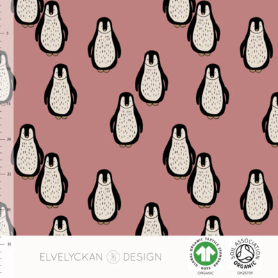 COUPON 45 CM Elvelyckan  - Penguin Blush Pink 51 JERSEY €23 p/m