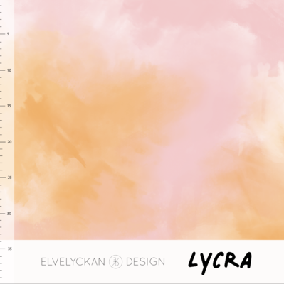 Elvelyckan  - Tye Dye Orange Dust Pink LYCRA