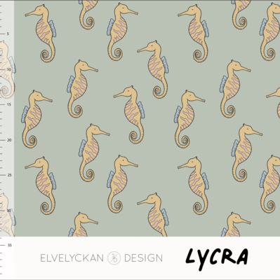 Elvelyckan  - Sea Horse sea green LYCRA