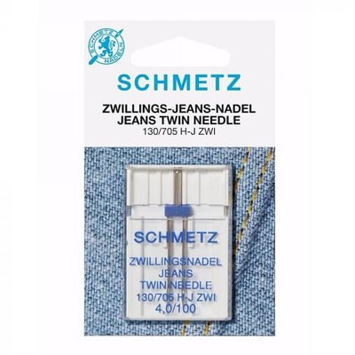 Schmetz Jeans tweelingnaald 4.0-100