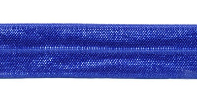 Kobalt blauw - Elastisch Biais