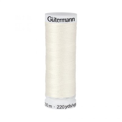 Gutermann 001 Off white  - 200m
